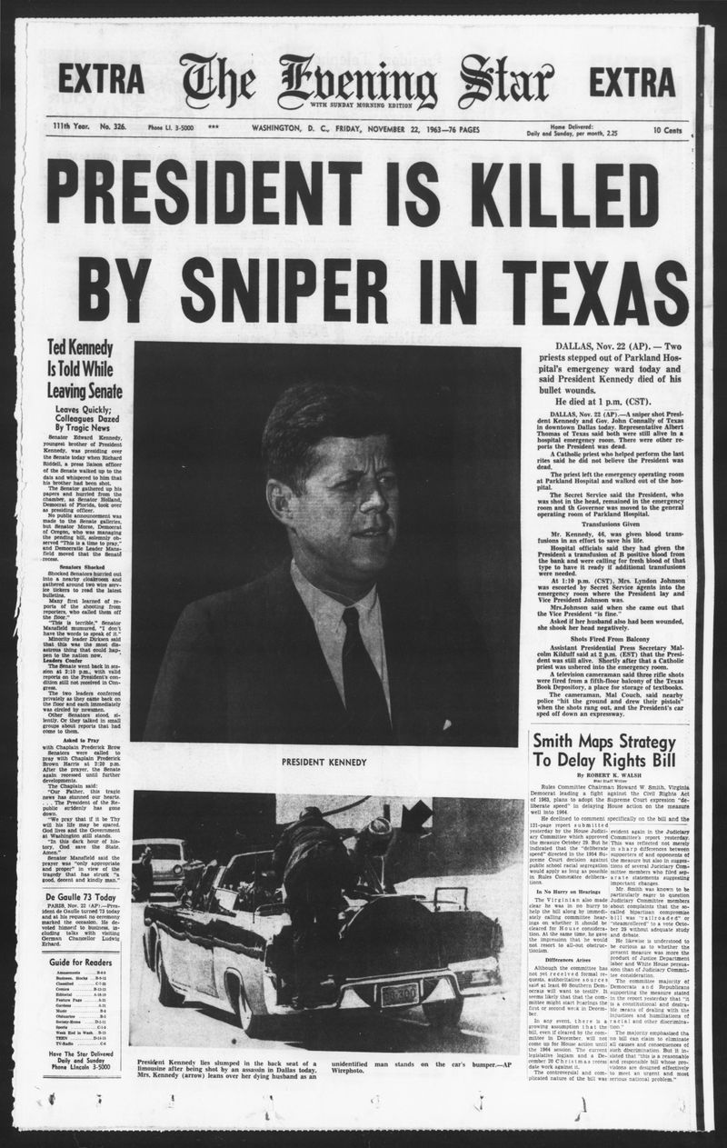 1963 Newspaper Articles on JFK Assassination - Image 3