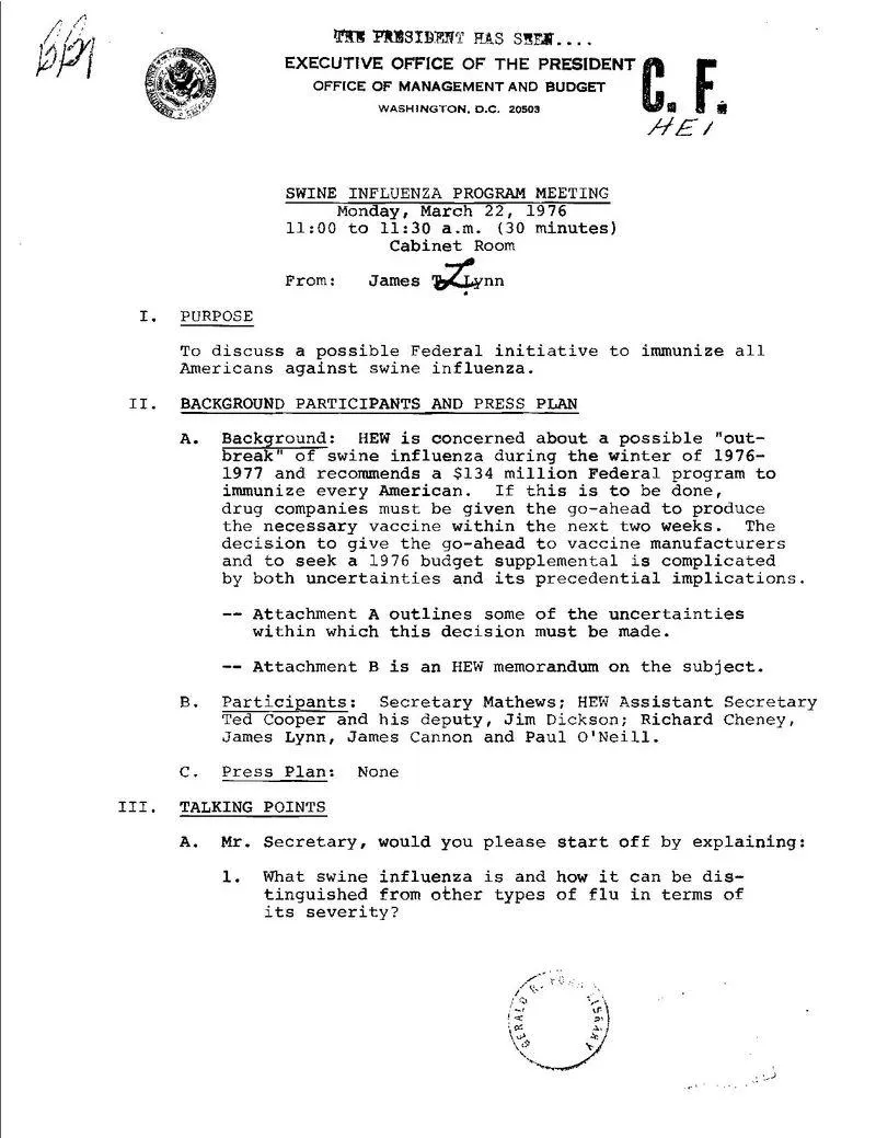 1976 Swine Flu Outbreak and Vaccination Program - Image 2