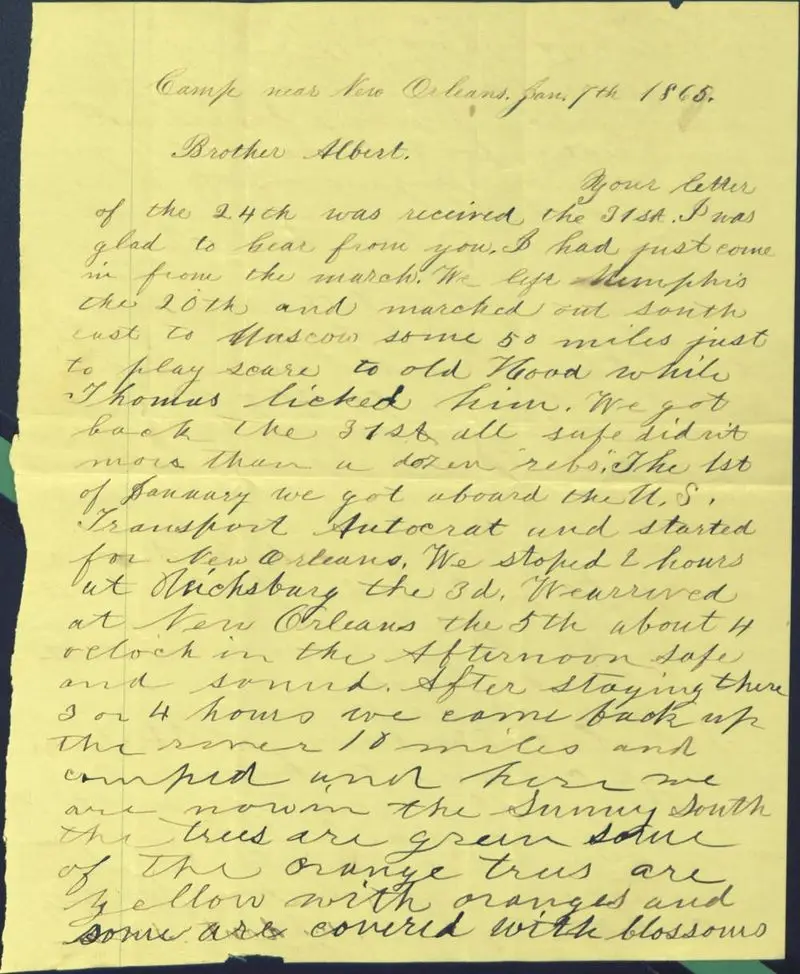 Civil War Union Soldiers' Letters, Diaries, and Journals from Their Time in the South - Image 2