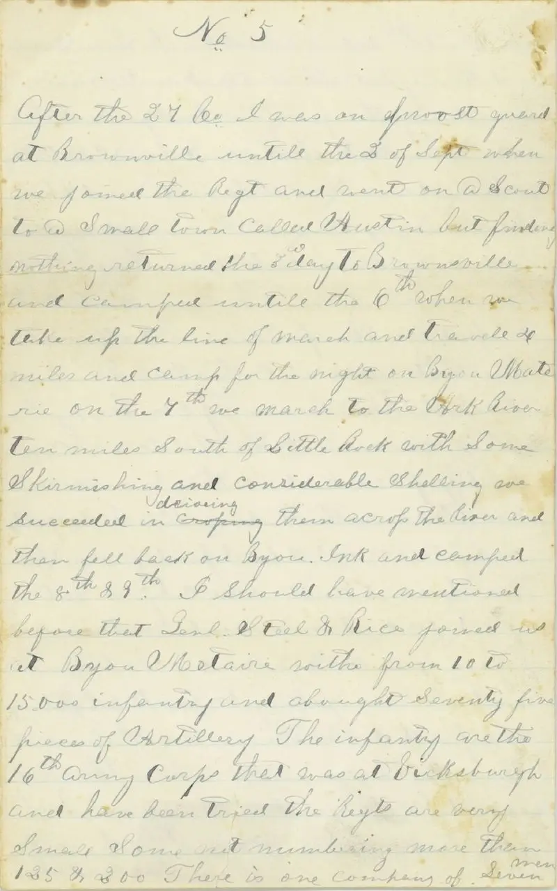 Civil War Union Soldiers' Letters, Diaries, and Journals from Their Time in the South - Image 3