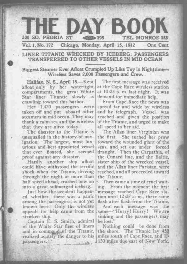 Titanic Disaster: Newspaper Articles (1912-1922) - Image 7
