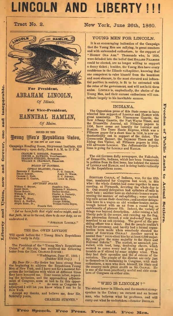 Abraham Lincoln Campaign Newspapers from 1860 to 1864 - Image 4