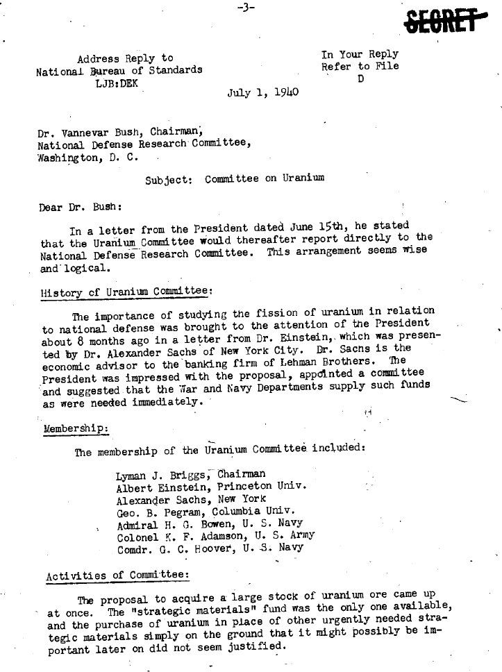 Bush-Conant Atomic Bomb Papers World War II - Image 2