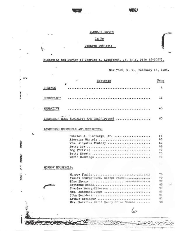 FBI Files: Charles Lindbergh Baby Kidnapping Case - Image 3
