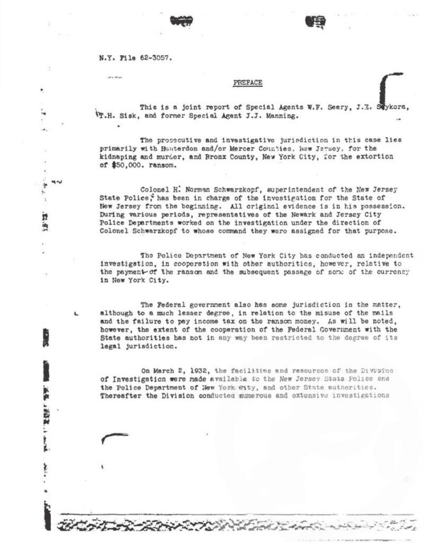 FBI Files: Charles Lindbergh Baby Kidnapping Case - Image 2