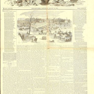 Civil War: Forney's War Press Newspaper 1863