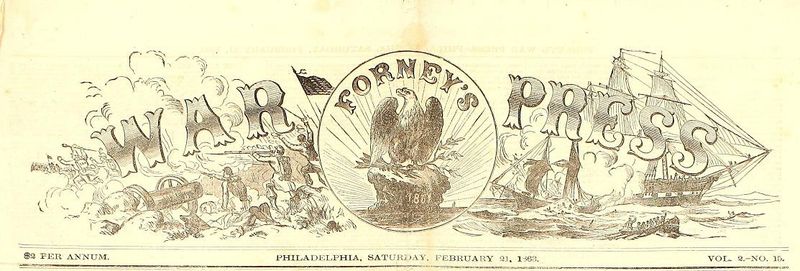 Civil War: Forney's War Press Newspaper 1863 - Image 2