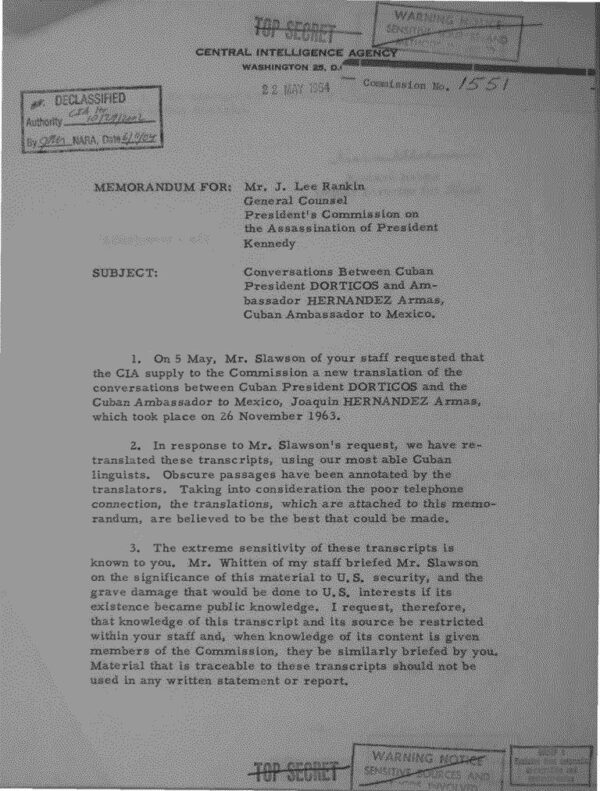 John F. Kennedy Assassination: CIA Reports - Image 4