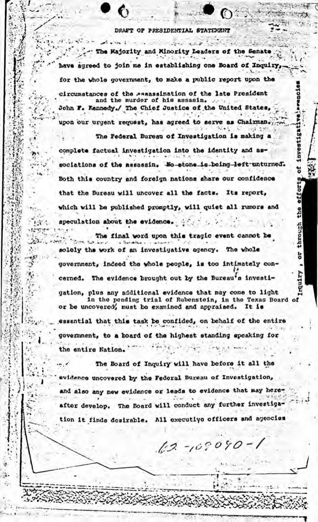 John F Kennedy Assassination Warren Commission FBI Files - Image 2