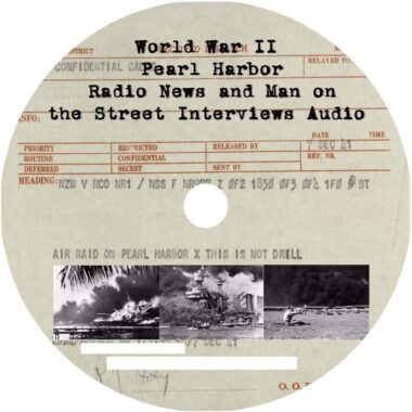 Man on the Street Interviews and Pearl Harbor Attack Radio News Broadcasts