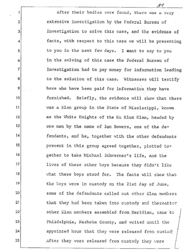 Mississippi Burning: Trial Transcripts of Civil Rights Workers' Murders - Image 2