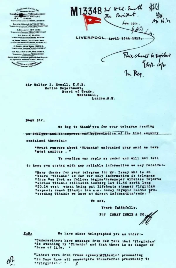 Titanic Disaster Historical Documents Archive - Image 4