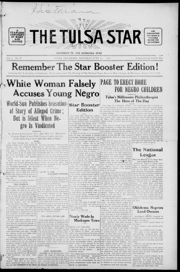 Tulsa Oklahoma African American Newspaper Tulsa Star 1913-1921 - Image 3
