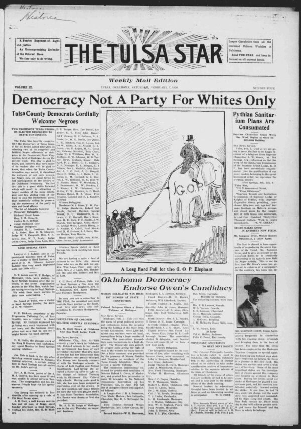 Tulsa Oklahoma African American Newspaper Tulsa Star 1913-1921 - Image 5