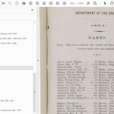 U.S. Army Courts-Martial Records: Civil War and Reconstruction Era