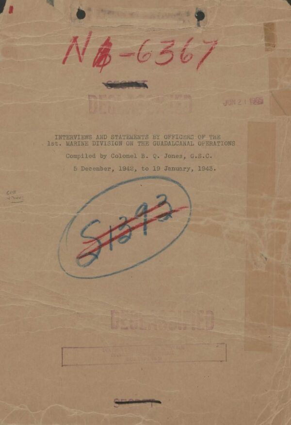 World War II: Marine Corps Officer Interviews on Guadalcanal Operations - Image 2