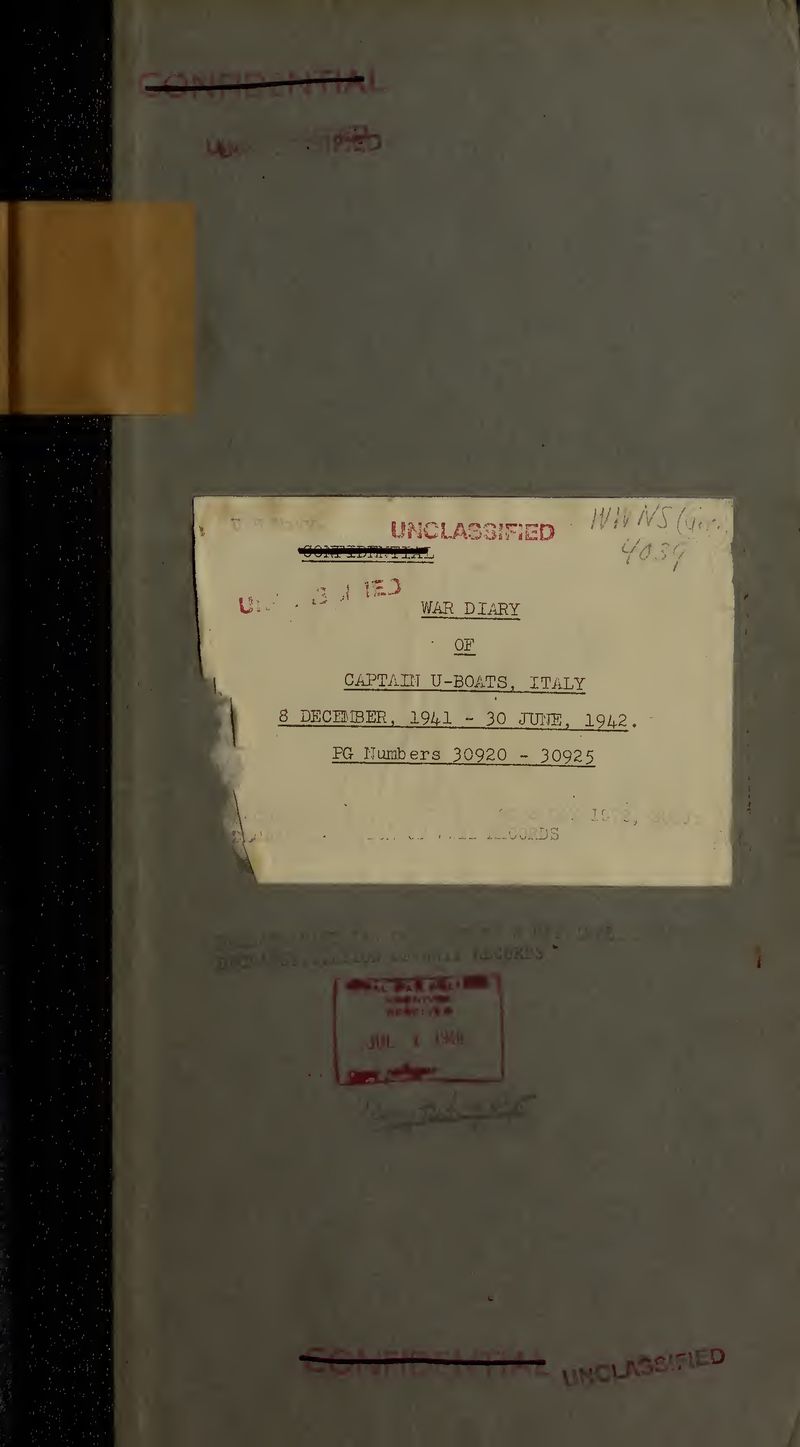 World War II German U-Boat Captains' War Diaries - Image 3