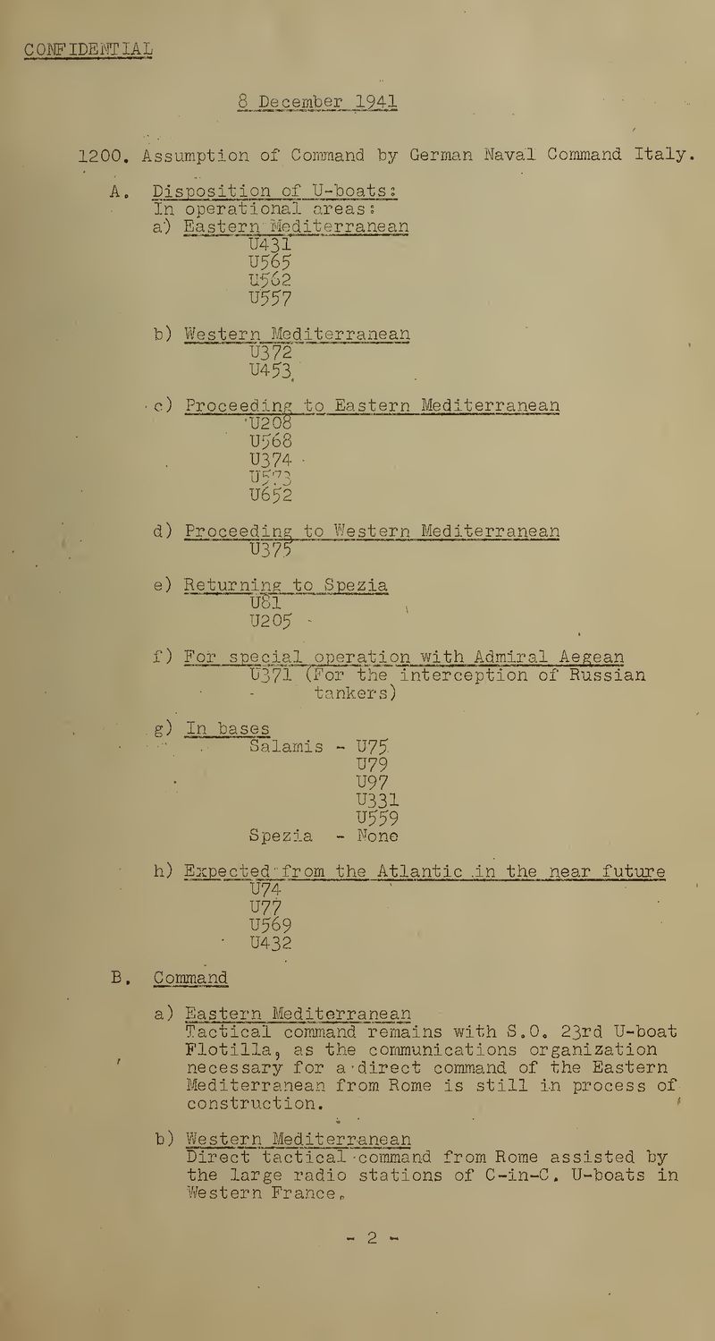World War II German U-Boat Captains' War Diaries - Image 6