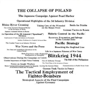 World War II: Military Review 1938 - 1948