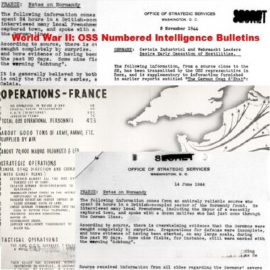 OSS Bulletins: Key Events and Figures, 1943-1944