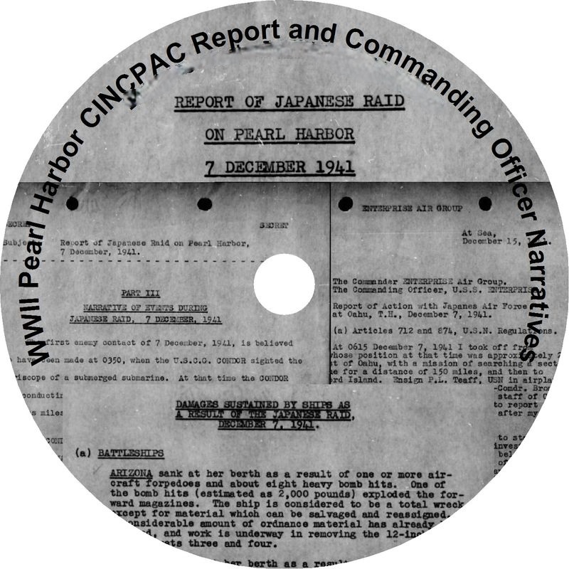 World War II: Documents of Pearl Harbor's Commander-in-Chief, U.S. Pacific Command (CINCPAC)