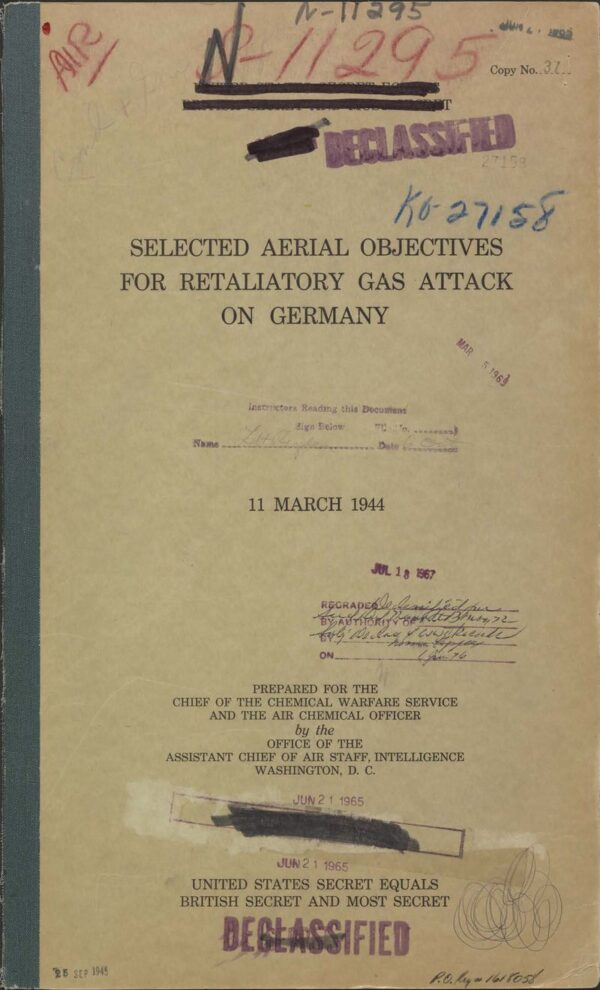 World War II: Targeted Aerial Objectives for Retaliatory Gas Attacks on Germany and Japan - Image 2