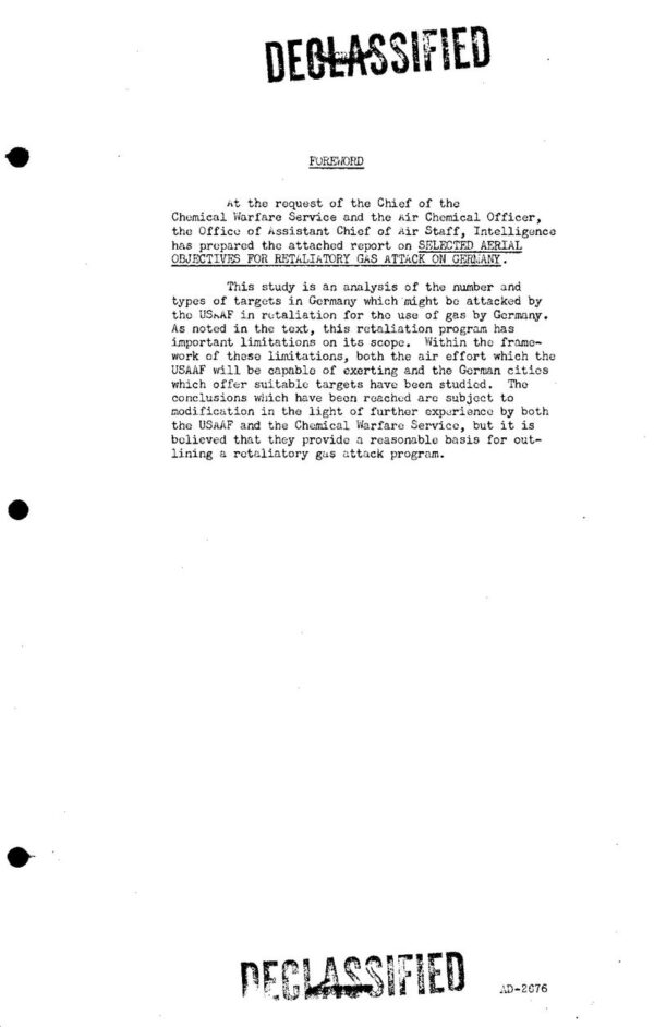 World War II: Targeted Aerial Objectives for Retaliatory Gas Attacks on Germany and Japan - Image 4