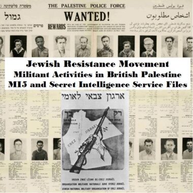Jewish Resistance Movement Militant Activities in British Palestine