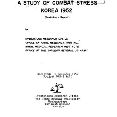 korean-war-a-study-of-combat-stress-korea