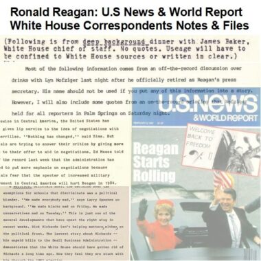 Reagan Administration: U.S. News & World Report Files, 1980-1983