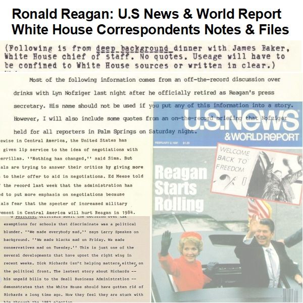 Reagan Administration: U.S. News & World Report Files, 1980-1983