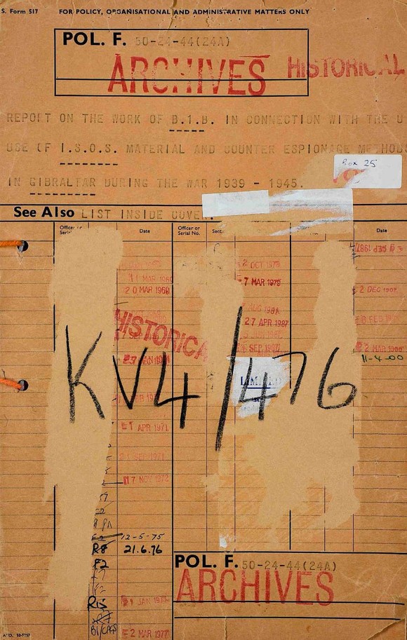 MI5's Double Agents and ISOS Intelligence in WWII