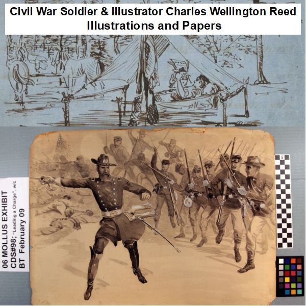 civil-war-soldier-illustrator-charles-wellington-reed-illustrations-and-papers
