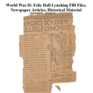 world-war-ii-felix-hall-lynching-fbi-files-newspaper-articles-historical-material