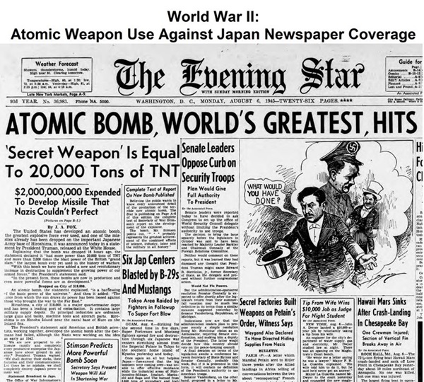 world-war-ii-press-reports-on-atomic-weapons-in-japan